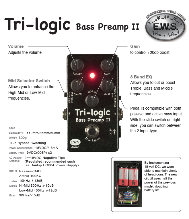 Tri-Logic Bass PreampII